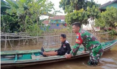 Banjir Melanda Keluarahan Batu Tuhup Kalteng