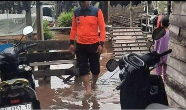 Sungai Kahayan Kembali Meluap