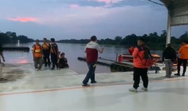 Latihan Perahu Katinting Di Sungai Kahayan Udin Di Duga Tenggelam